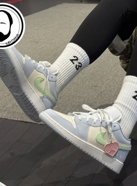 Nike耐克Dunk Low蓝白26年情人节女款低帮休闲运动板鞋IB7113-403