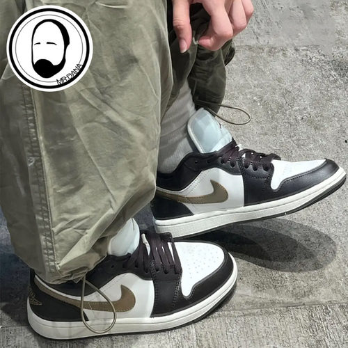 Air Jordan 1 Low AJ1 女子棕色小摩卡低帮篮球板鞋 DC0774-200