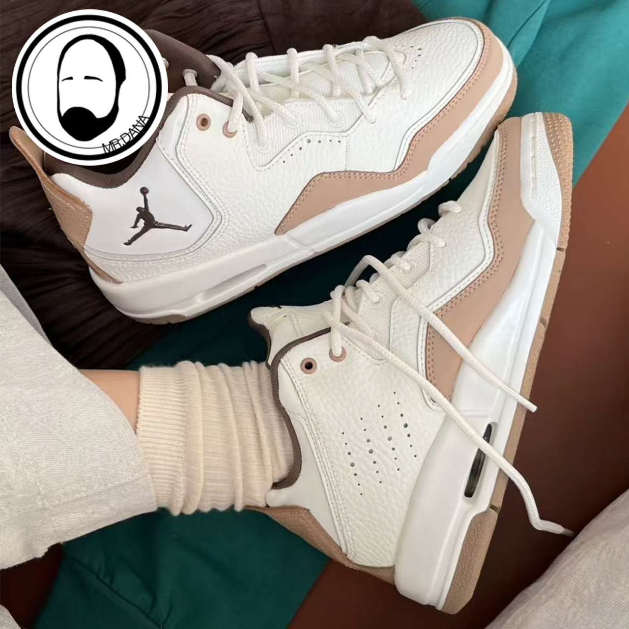 Jordan Courtside 23美拉德复古白棕色时尚休闲板鞋FQ6861-121