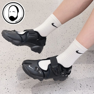 NIKE耐克女鞋AIR RIFT FLRT小黑花分趾鞋运动休闲凉鞋IV5682-001