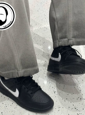 耐克Nike Dunk Low Retro 男子黑色白勾低帮休闲滑板鞋IO7606-010