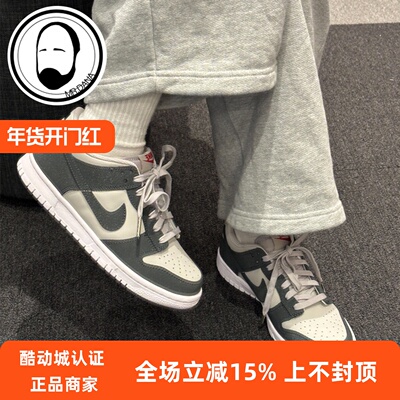 Nike耐克女鞋DUNK SB 灰影子复古低帮运动休闲鞋板鞋FZ1000-001