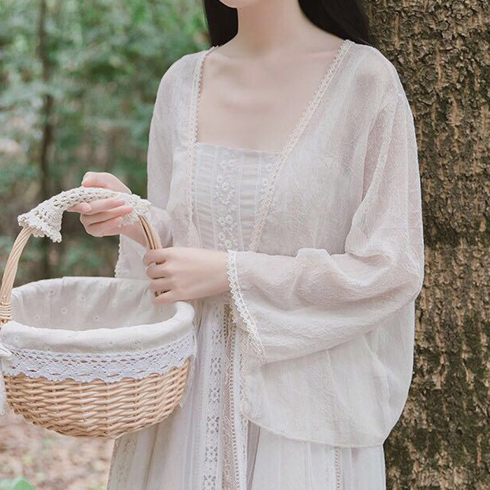 防晒衣女仙女夏季薄雪纺开衫外搭短款小外套学生配吊带裙子的披肩|msdalam kategori Butik wanita / wanita, baju lace/baju chiffon - dari Buy2taobao.com untuk memberikan perkhidmatan ejen Taobao profesional membeli