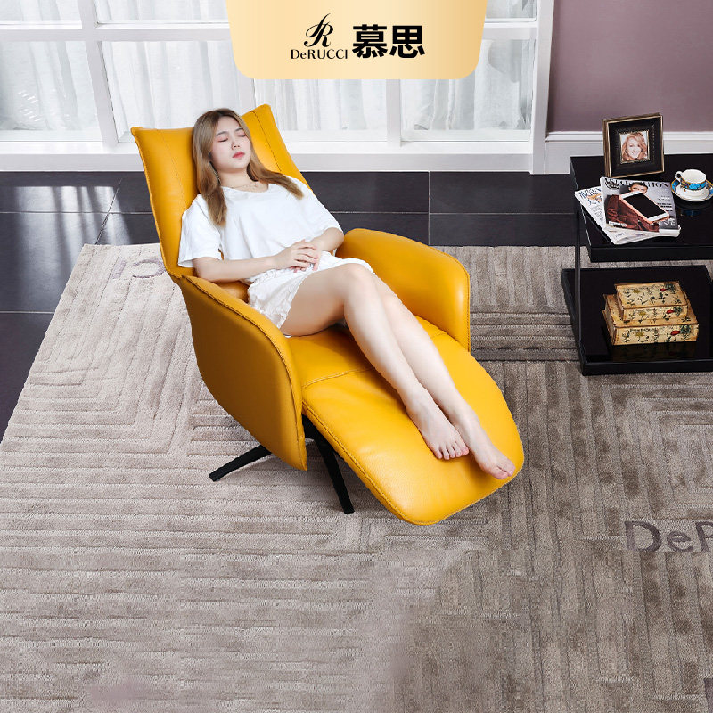 慕思集团旗下艾慕沙发真皮电动功能单椅现代简约轻奢阳台休闲躺椅
