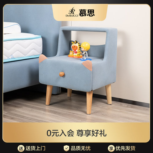 简约现代科技布儿童床