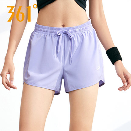 361运动短裤女裤2024夏季新款361度速干冰丝外穿五分跑步健身裤子
