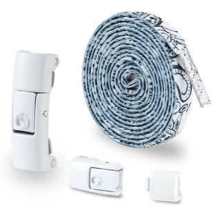 懒人免系鞋带扣男女款弹力松紧扁平彩色儿童鞋带绳免绑固定器配件