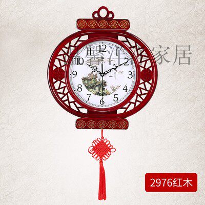 新中式挂钟客厅中国风装饰现代创意时钟挂墙家用钟表