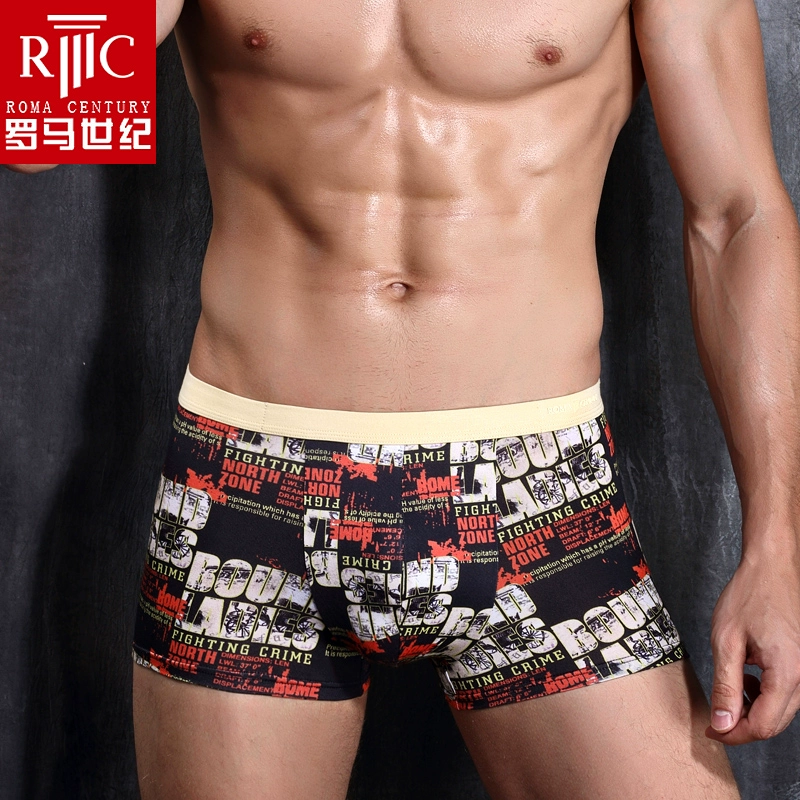 RC couple đồ lót băng lụa mượt mùa hè siêu mỏng thoáng khí phim hoạt hình dễ thương nam boxer quần briefs set