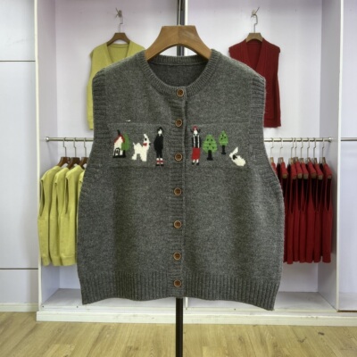 清仓【751-800】叠穿宽松针织马甲女上衣韩版毛衣马夹背心小坎肩