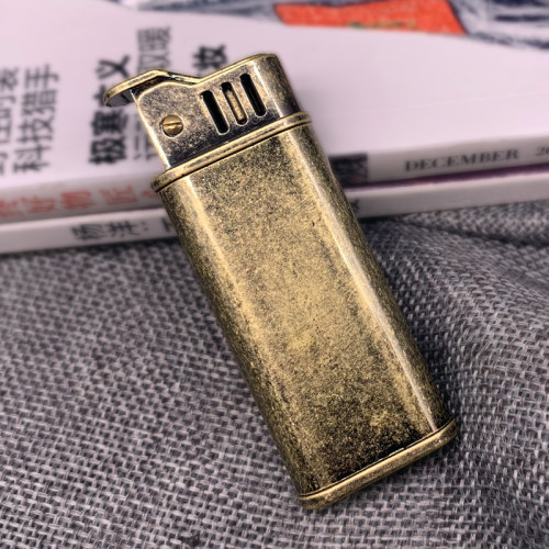 复古按压式老款怀旧煤油打火机