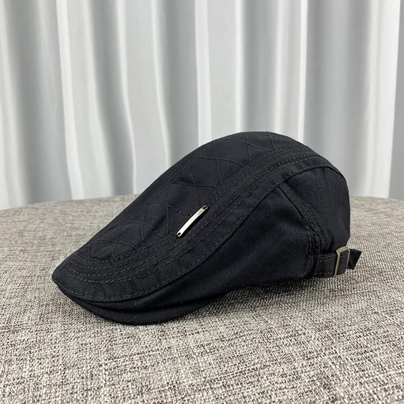 鸭舌帽男前进帽秋天贝雷帽英伦户外休闲画家帽男士秋季潮牌女帽子