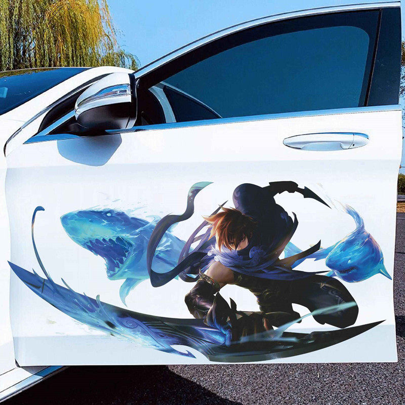 王者荣耀蔡文姬澜车贴纸个性创意装饰定制抖音网红同款拉花车贴纸