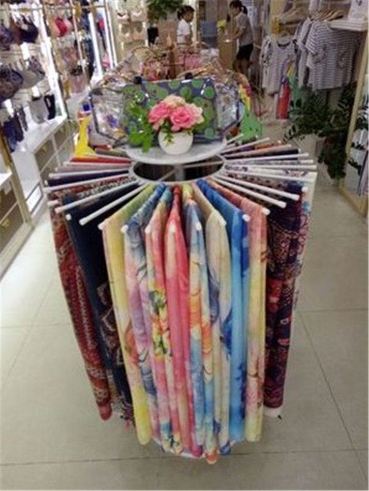 服装店围巾货架落地围巾架子挂丝巾展示架披肩布料毛巾陈列架旋转在类目 商业/办公家具, 服装店家具, 服装展示架中 - 来自Buy2taobao.com提供专业的淘宝代购服务