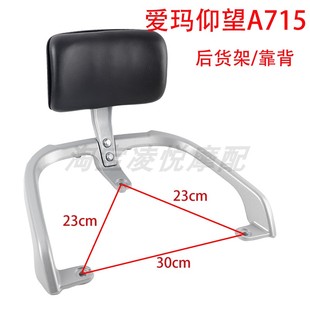 适用爱玛仰望A715坦克500 F702货架靠背绿源S18立马乐酷尾翼拉手