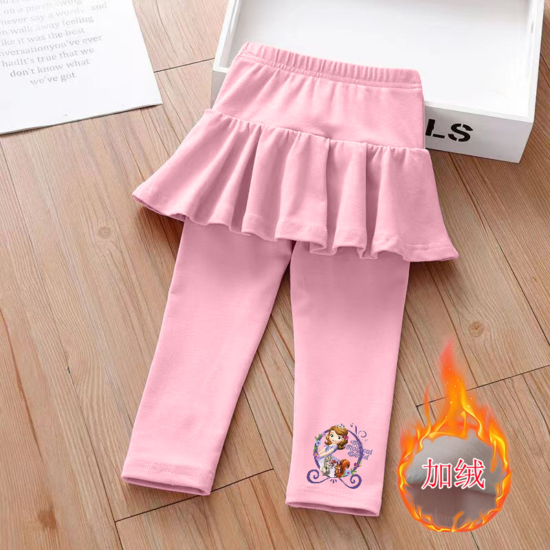 女童打底裤加绒外穿裤裙2025新款春秋冬季宝宝裙裤儿童冬季裤子
