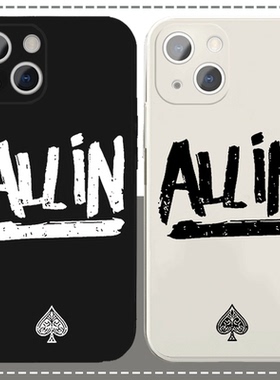 德州扑克手机壳苹果13华为mate60黑桃iPhone15promax扑克牌OPPO赌神小米14周边vivo卡牌ALL IN同花顺12适用30