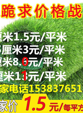 仿真人造草坪地毯塑料人工绿色装饰垫子围挡户外假草坪草皮幼儿园