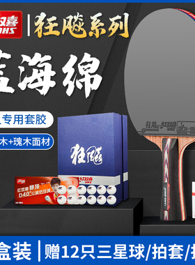 红双喜乒乓球拍孙颖莎王楚钦马龙同款狂飚国家队专用官方旗舰店