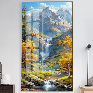 峰林秋语 十字绣钻石画新款客厅 精准印花满绣自己绣非成品钻石绣