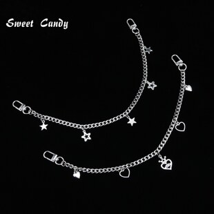 大肠痛包链条S码二次元谷美配饰爱心碎钻挂件装饰包包肩带链条