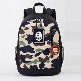 热卖日本杂志附录潮牌休闲书包多功能旅行包书包亲子双肩包2件套