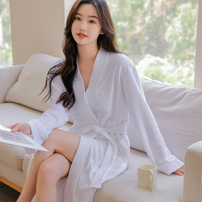浴袍毛巾料吸水速干春夏季浴袍式浴衣酒店美容院女男长款浴巾睡袍,女士内衣/男士内衣/家居服,睡袍/浴袍,淘宝优惠券,粉丝福利购,淘宝优惠卷