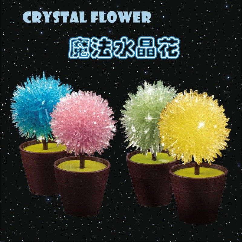 儿童益智趣味DIY自种水晶花生长化学种植结晶科学小实验手工制作