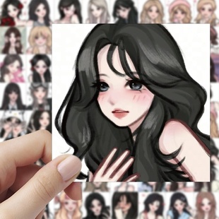 甜酷头像贴纸may风格 ins风Y2K纯欲贴画手账平板手机桌面墙面贴纸