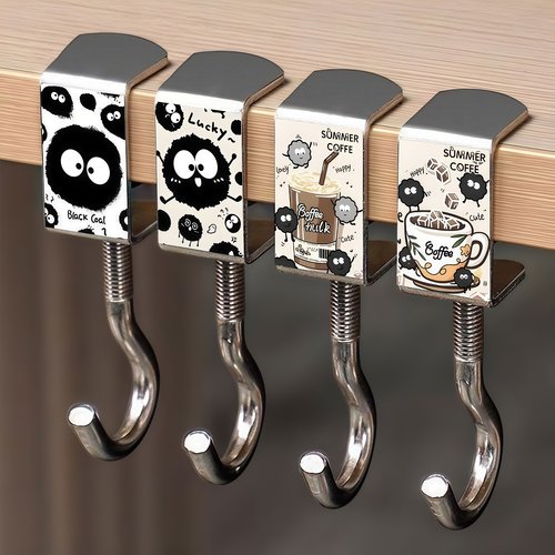 卡通煤球书包挂钩学生桌边