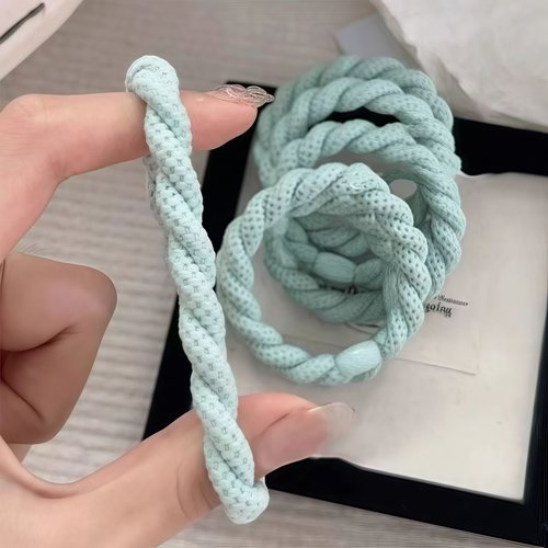 韩版简约发圈扎发橡皮筋高弹力发绳发饰头绳女皮筋不变形麻花