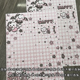 ins女生小众小学初中甜心猫猫拍纸本卡通ins高颜值少女可爱学生大号便签留言贴手账纸 2025新款