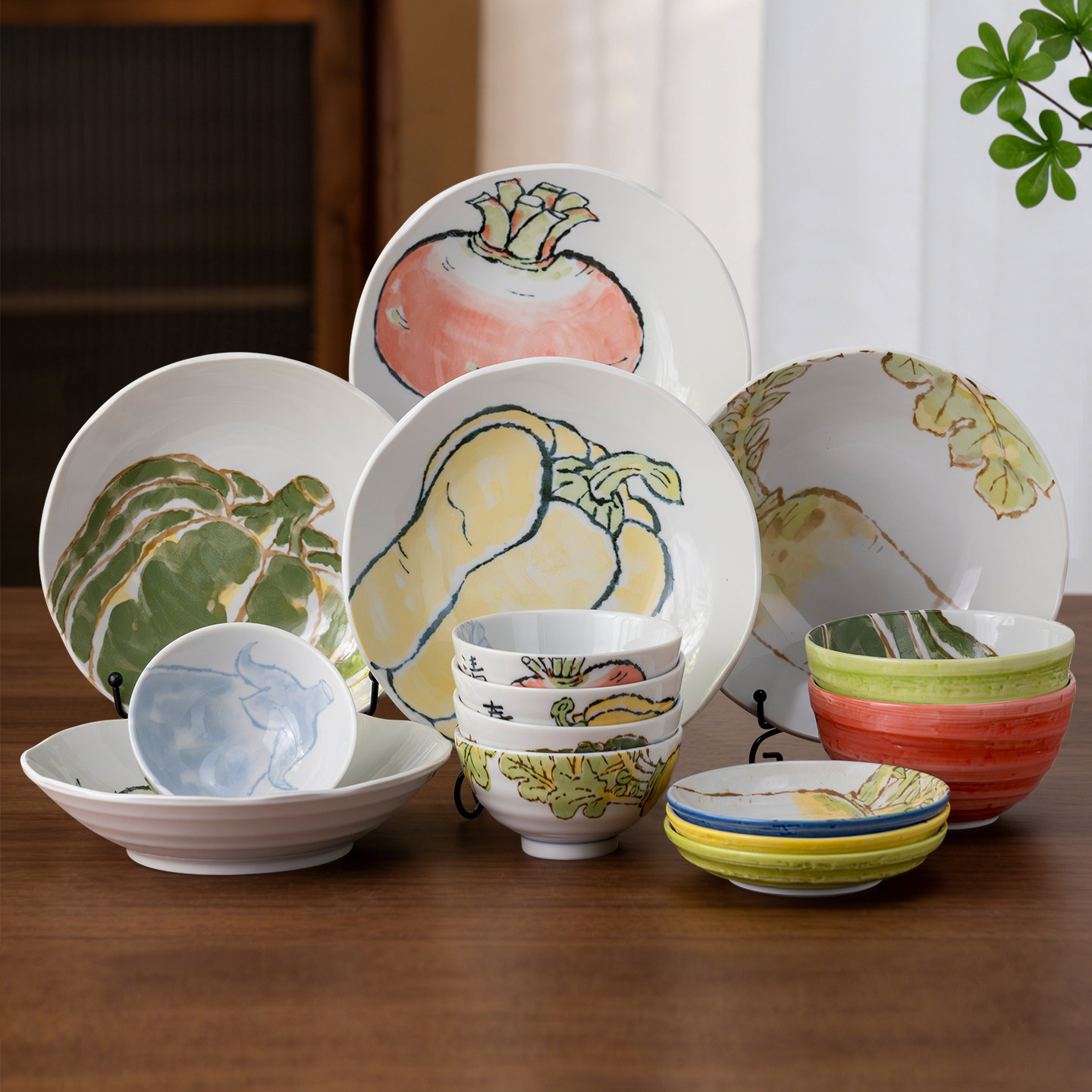 美浓烧日式釉下彩餐具盘子菜盘餐盘家用进口创意陶瓷碟子小盘