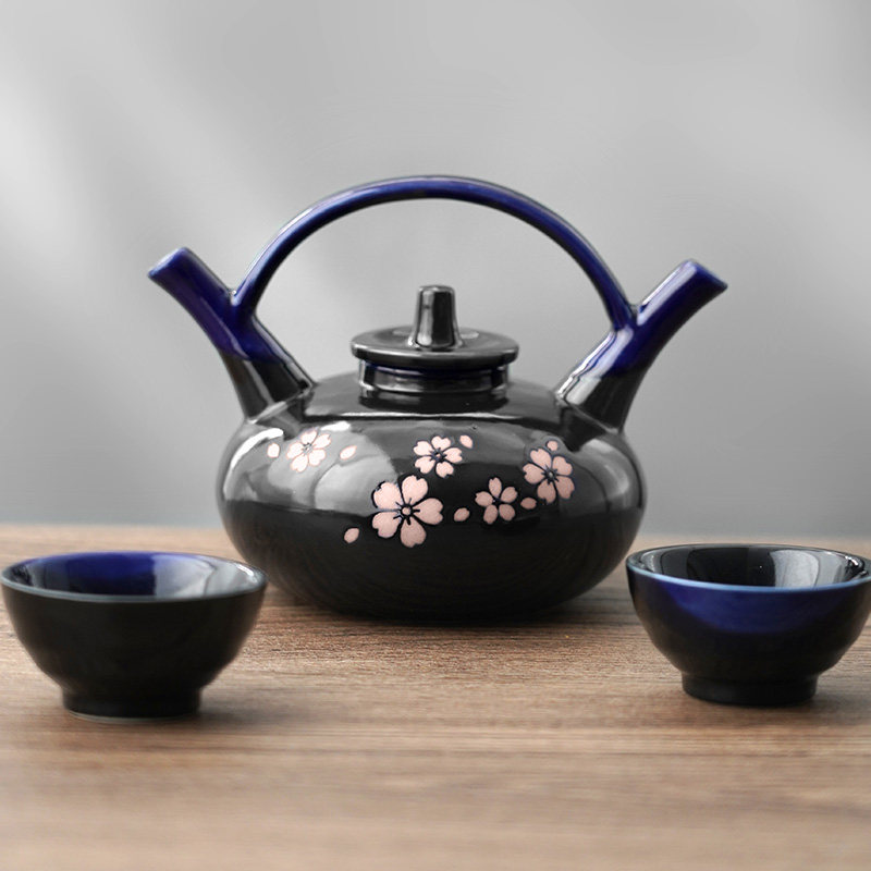 美浓烧 日本进口日式清酒白酒复古古典怀旧陶瓷酒杯家用酒具套装