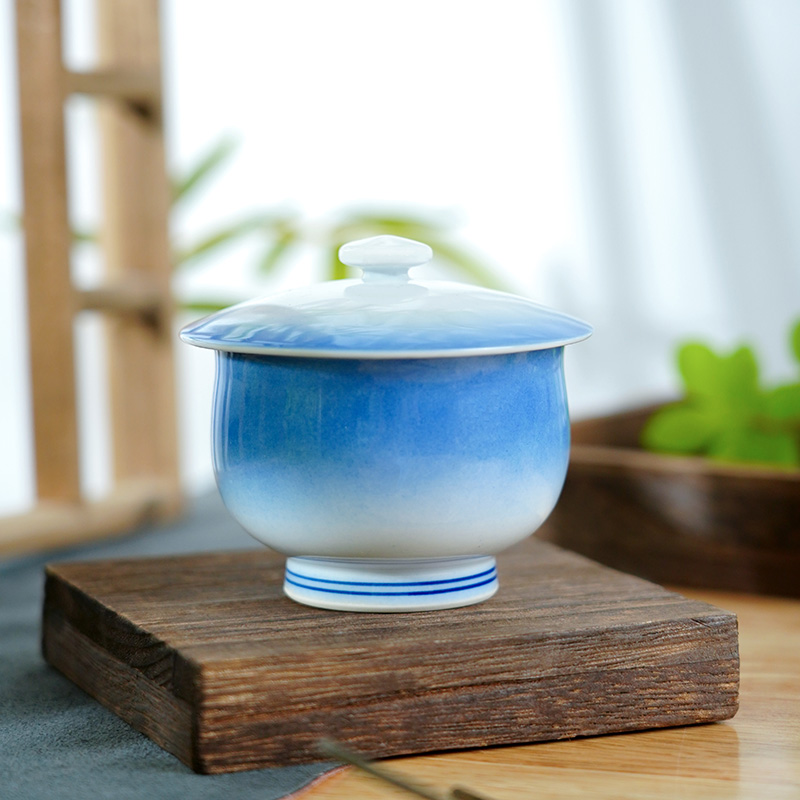 美浓烧盖陶瓷功夫茶杯礼盒