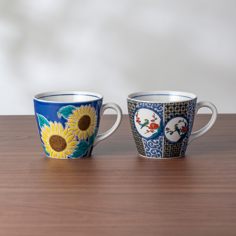 九谷烧手绘樱花马克杯