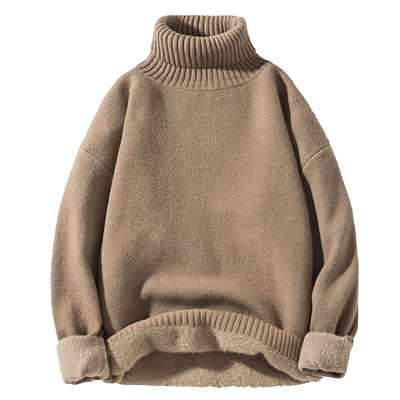 冬季毛衣加厚高领针织衫