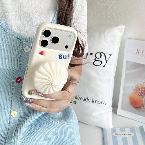 支架包子适用iPhone18promax手机壳苹果18pro手机套苹果17promax全包可爱后盖17pro女款16/17日韩创意个性女