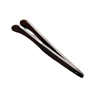 实木茶夹茶匙功夫茶具茶道零配件家用茶杯夹子竹制镊子洗杯茶夹子