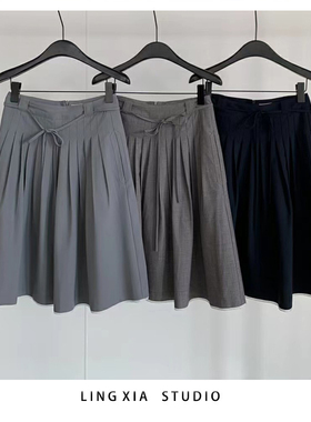 eter学院风简约百褶半身裙女2025春季新款显瘦短裙超好看w251002