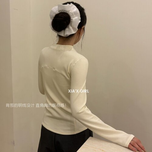 修身显瘦小蛮腰软糯纯色立领短外套2026春装新款立体剪裁上衣