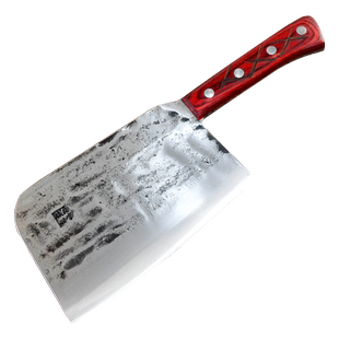 铁匠世家菜刀手工锻打弹簧钢屠宰斩骨刀专用厨房加厚剁骨刀