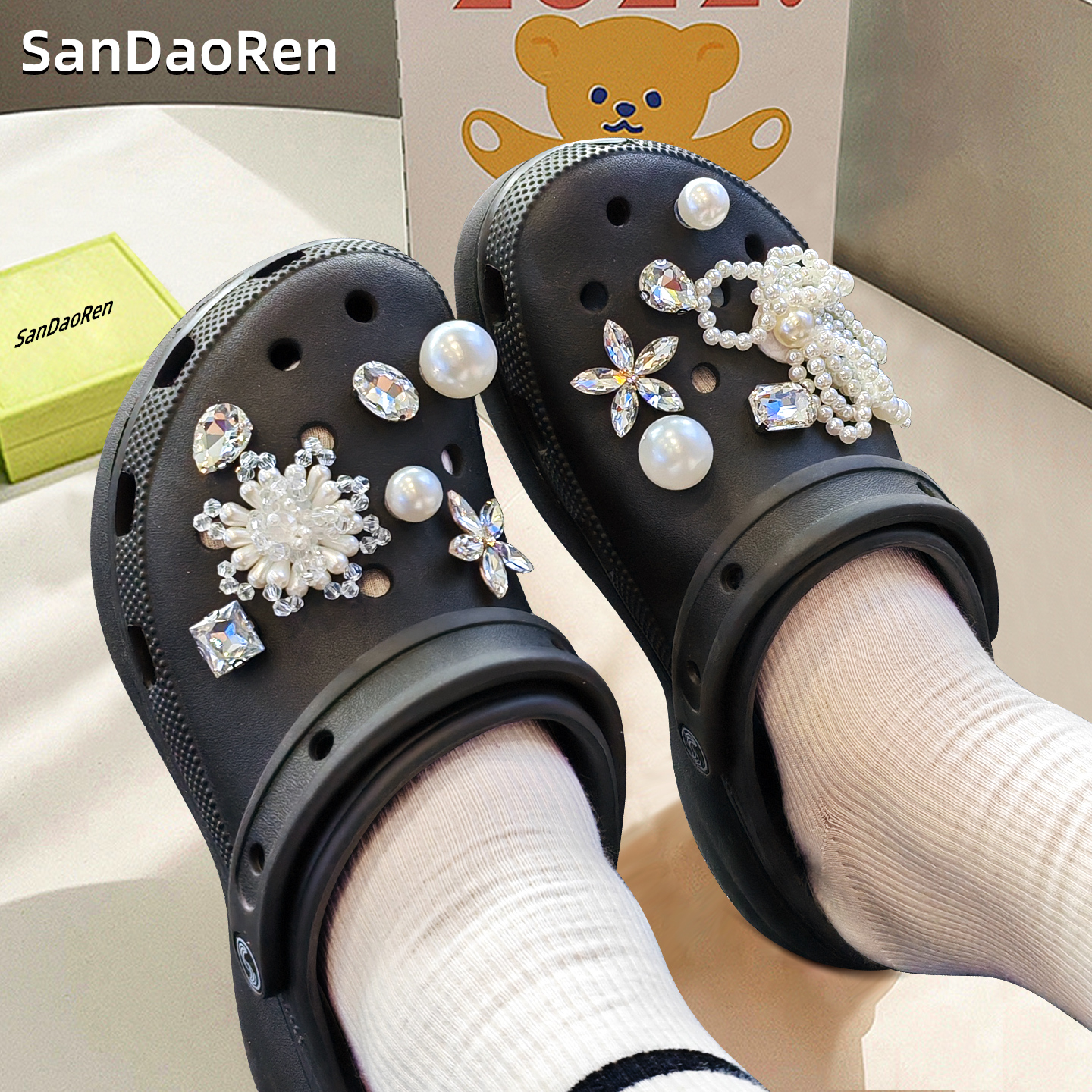 crocs洞洞鞋配饰鞋花鞋扣