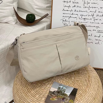 捷朗仕新款2025百搭女士包休闲大容量百搭斜挎通勤包牛津布单肩包