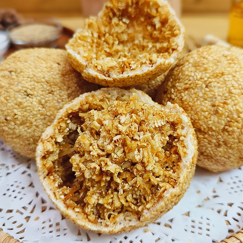 正宗佛山特产李禧记糯米粉脆皮煎堆苞谷芝麻花生椰丝香脆送礼手信