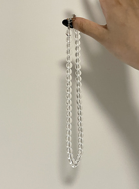 Ojala原创设计天然白水晶项链透明高品质锁骨链温柔气质夏季新款