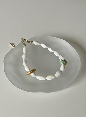 Ojala原创贝壳景泰蓝乾坤圈手串设计师款饰品手链哪吒敖丙手环