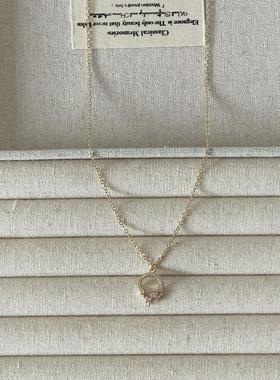 Ojala原创设计糖果色吊坠项链小众设计高级感简约饰品