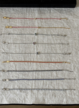 简约时尚新款手链叠戴情侣款情人节礼物ins博主同款本命年红绳