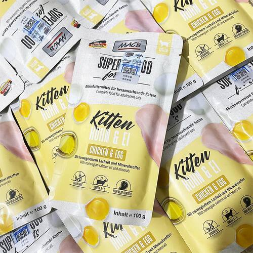 6包迈格仕Macs德国猫罐头主食餐包鲜肉进口湿粮营养成幼猫100g